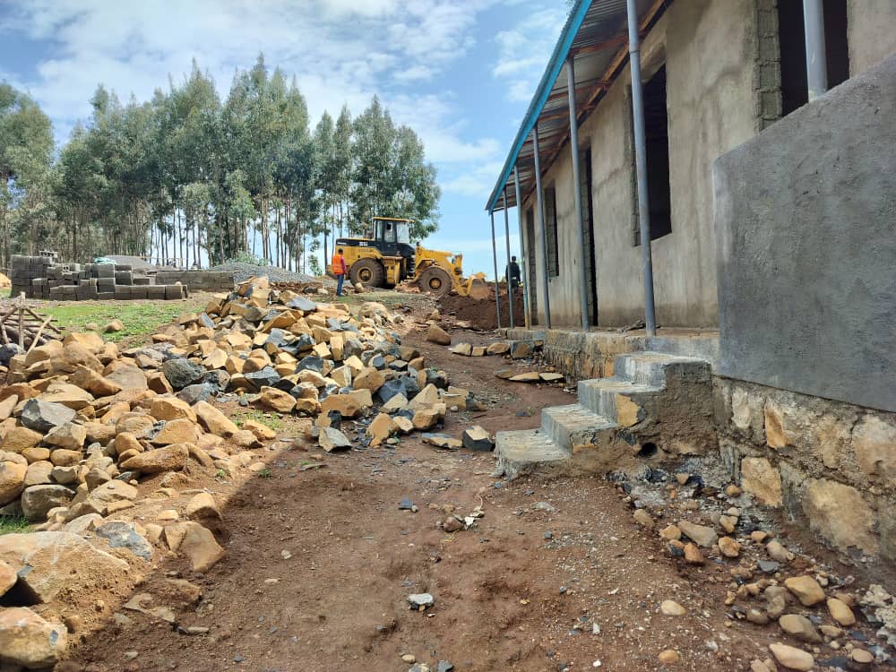 The foundation's new building under construction