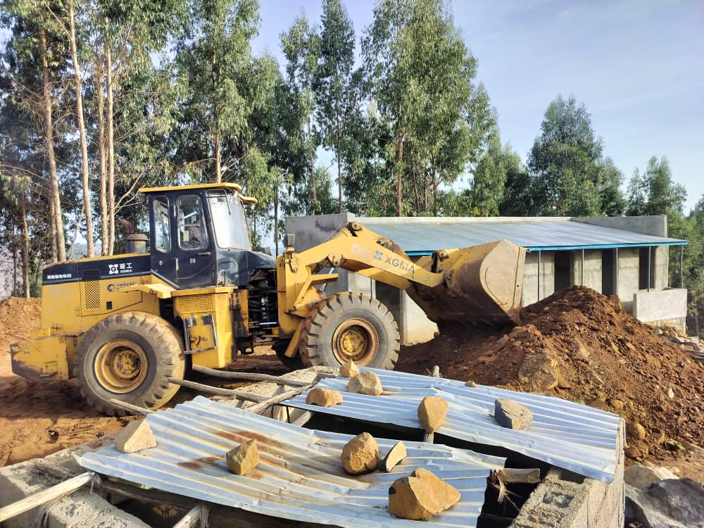 Construction work at the foundation's elder care home